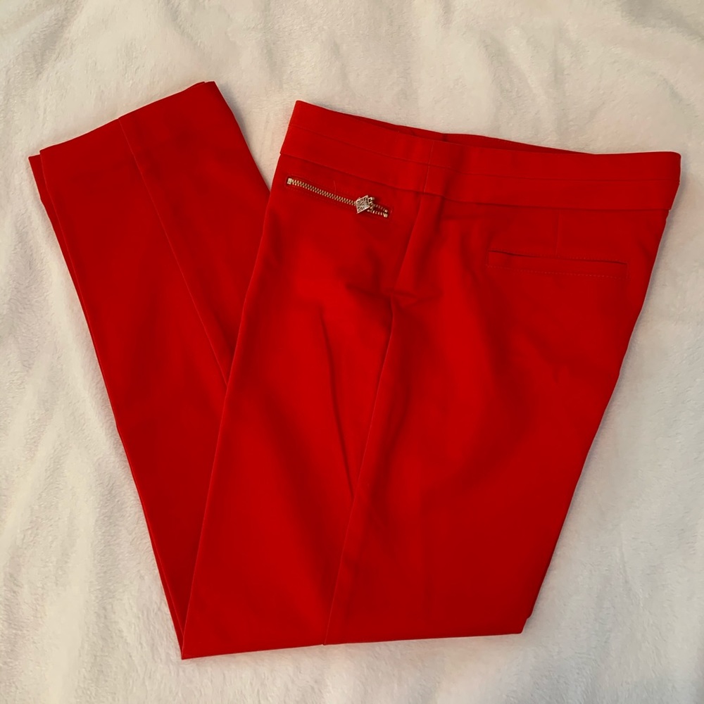 Anne Klein Sz 6 Dress Pants Gold Zipper